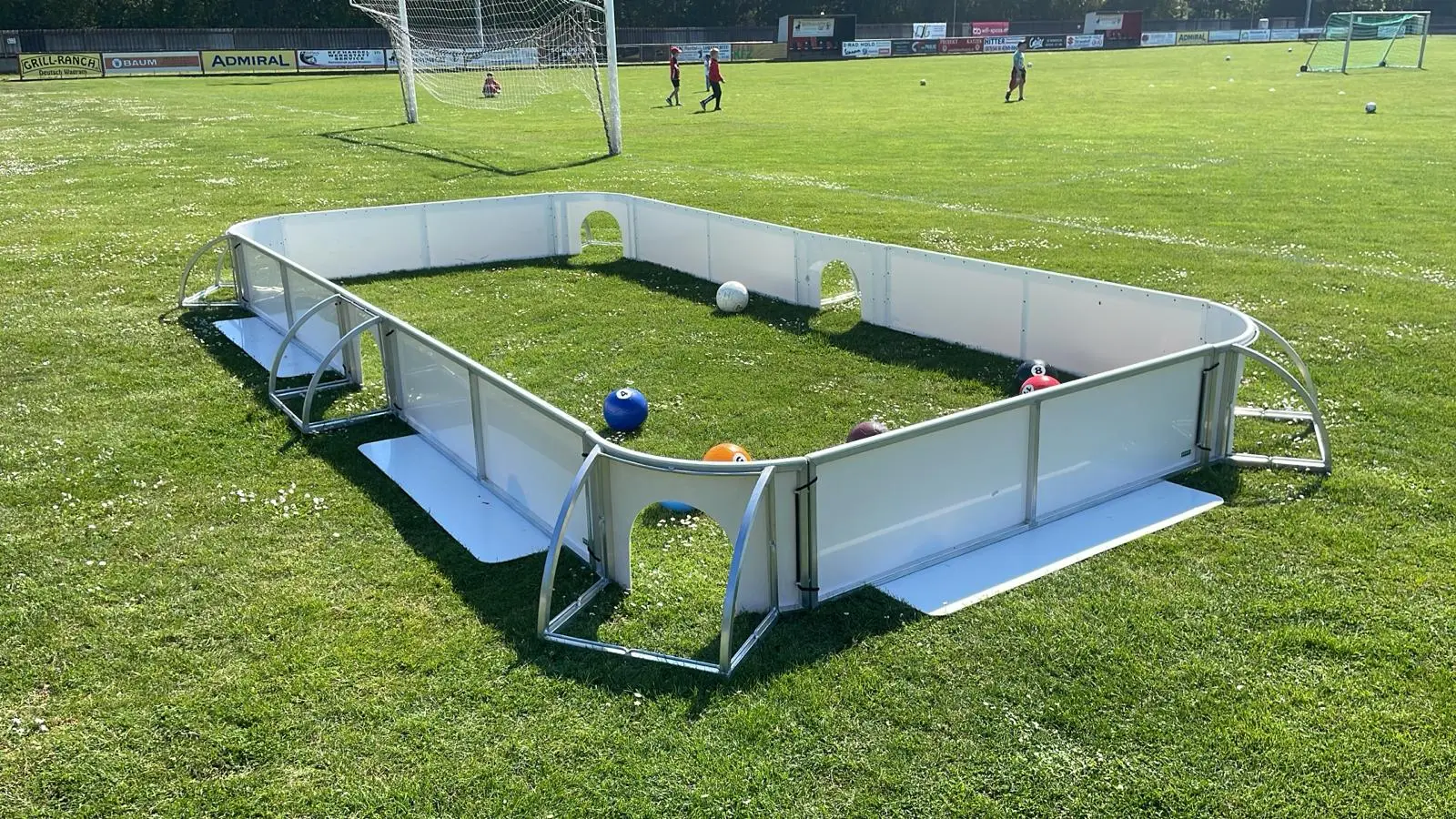Fussball-Billard im Einsatz